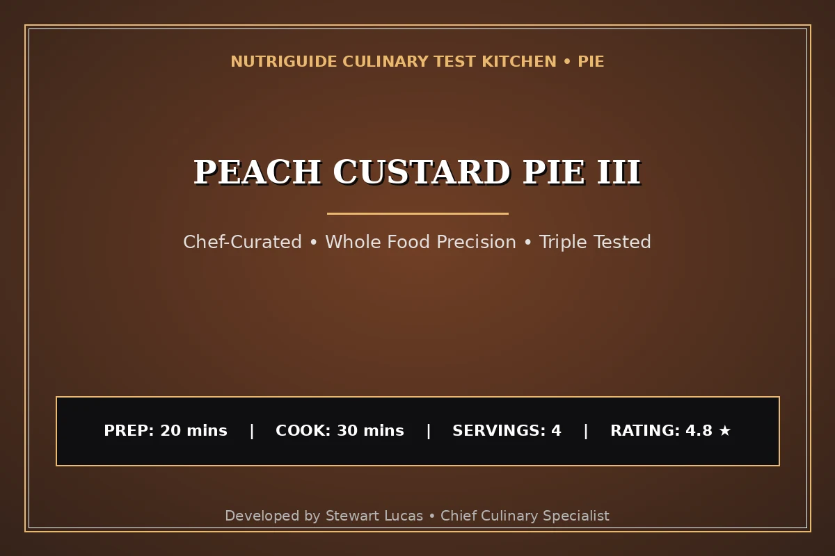 Peach Custard Pie Iii