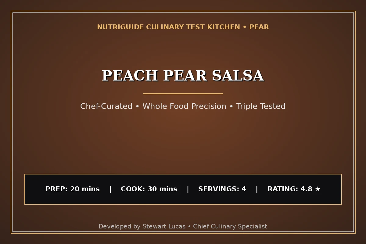 Peach Pear Salsa