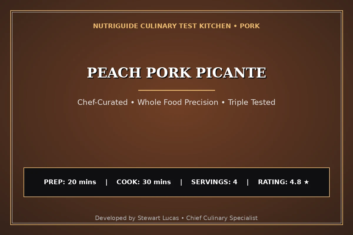 Peach Pork Picante