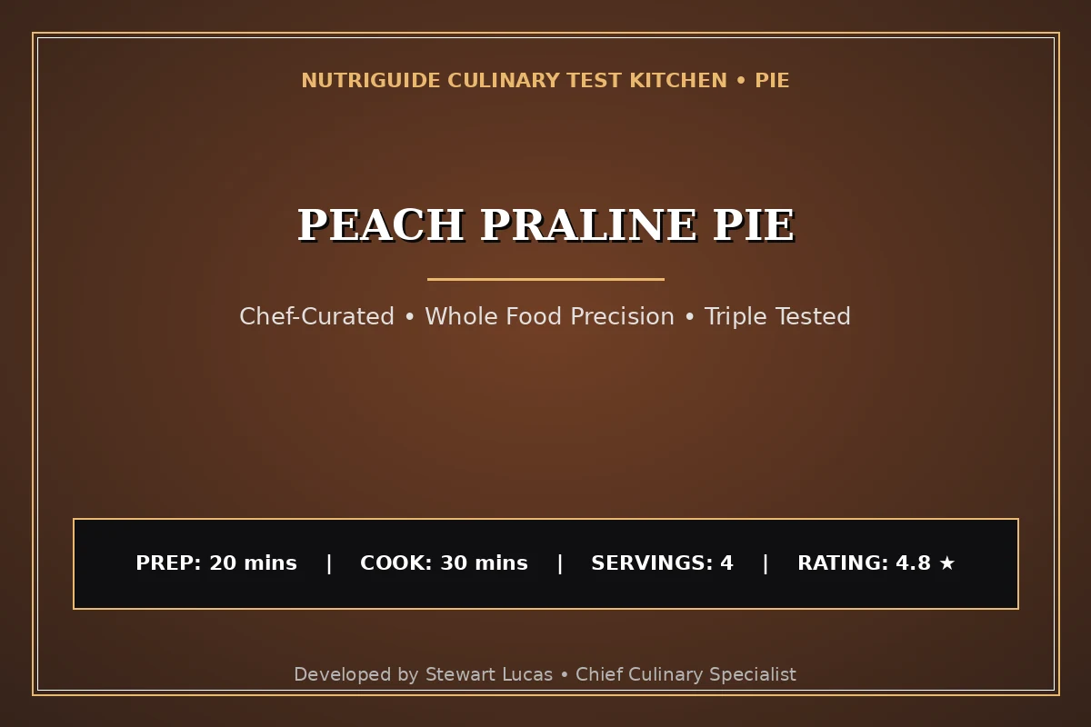 Peach Praline Pie