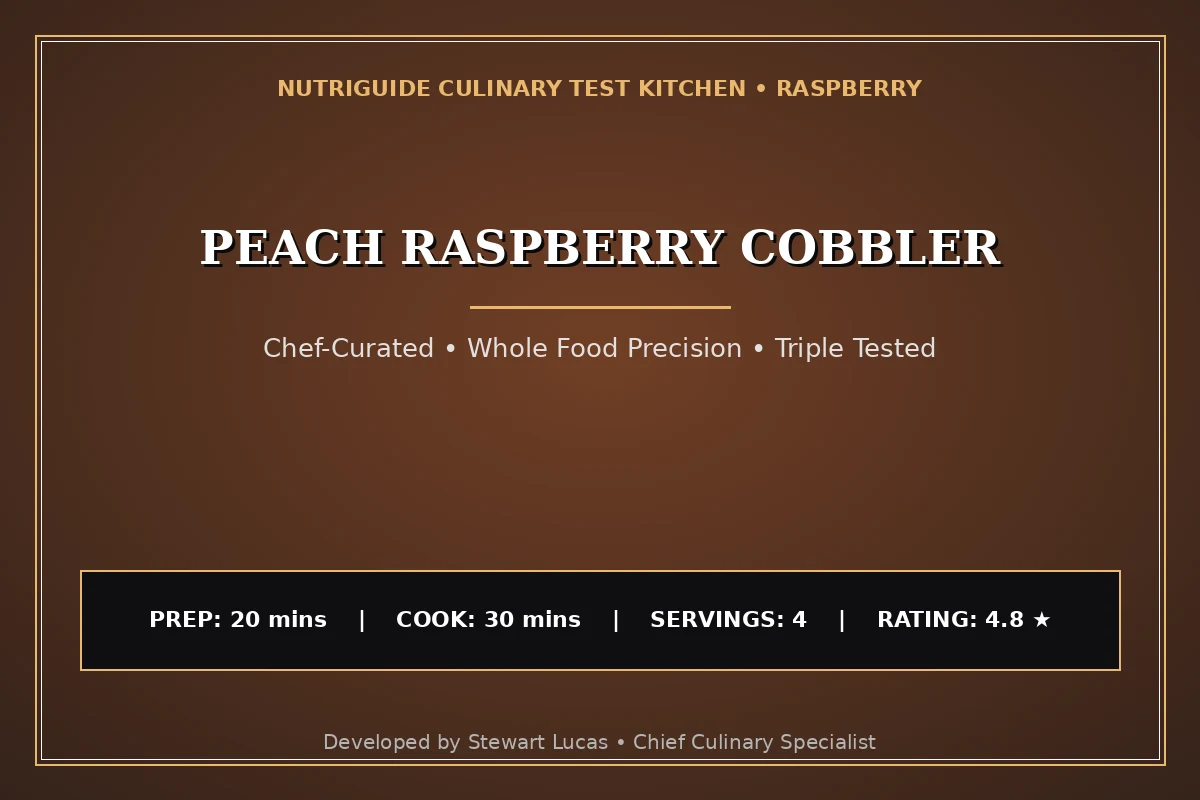 Peach Raspberry Cobbler