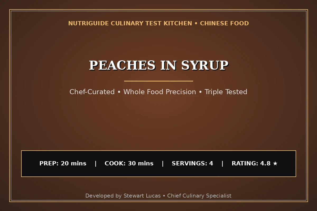 Peaches In Syrup