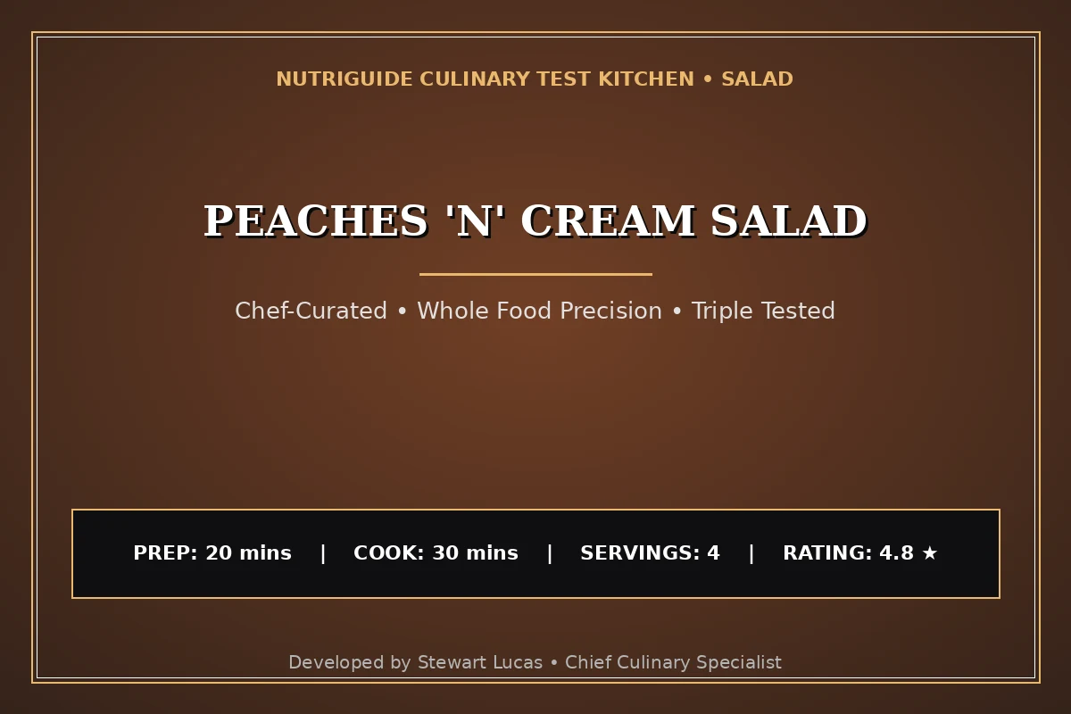 Peaches 'N' Cream Salad