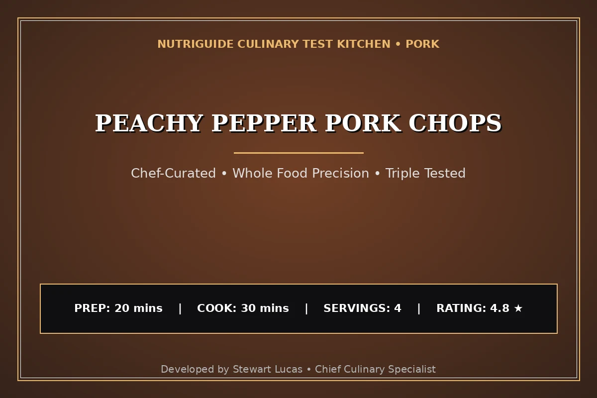 Peachy Pepper Pork Chops