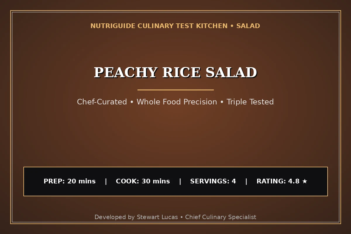 Peachy Rice Salad