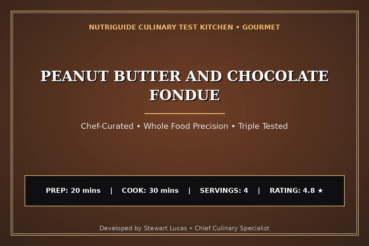 Peanut Butter And Chocolate Fondue