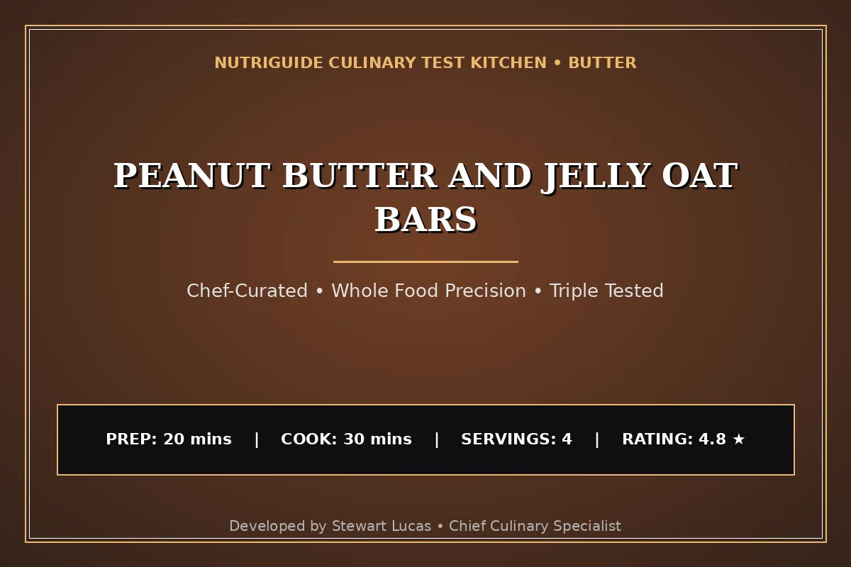 Peanut Butter And Jelly Oat Bars