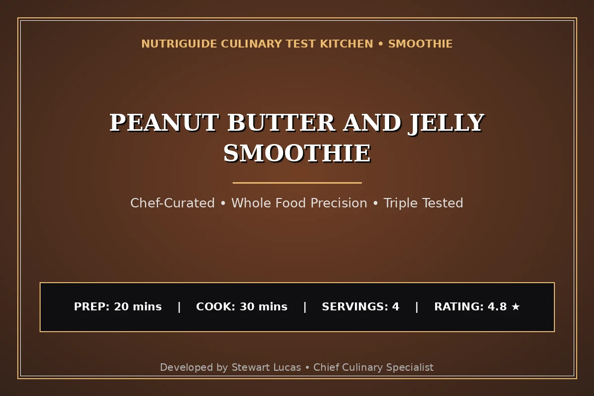 Peanut Butter And Jelly Smoothie
