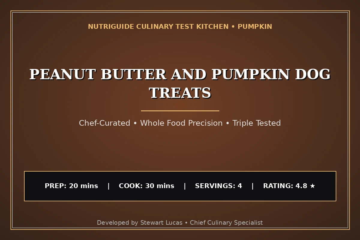 Peanut Butter And Pumpkin Dog Treats