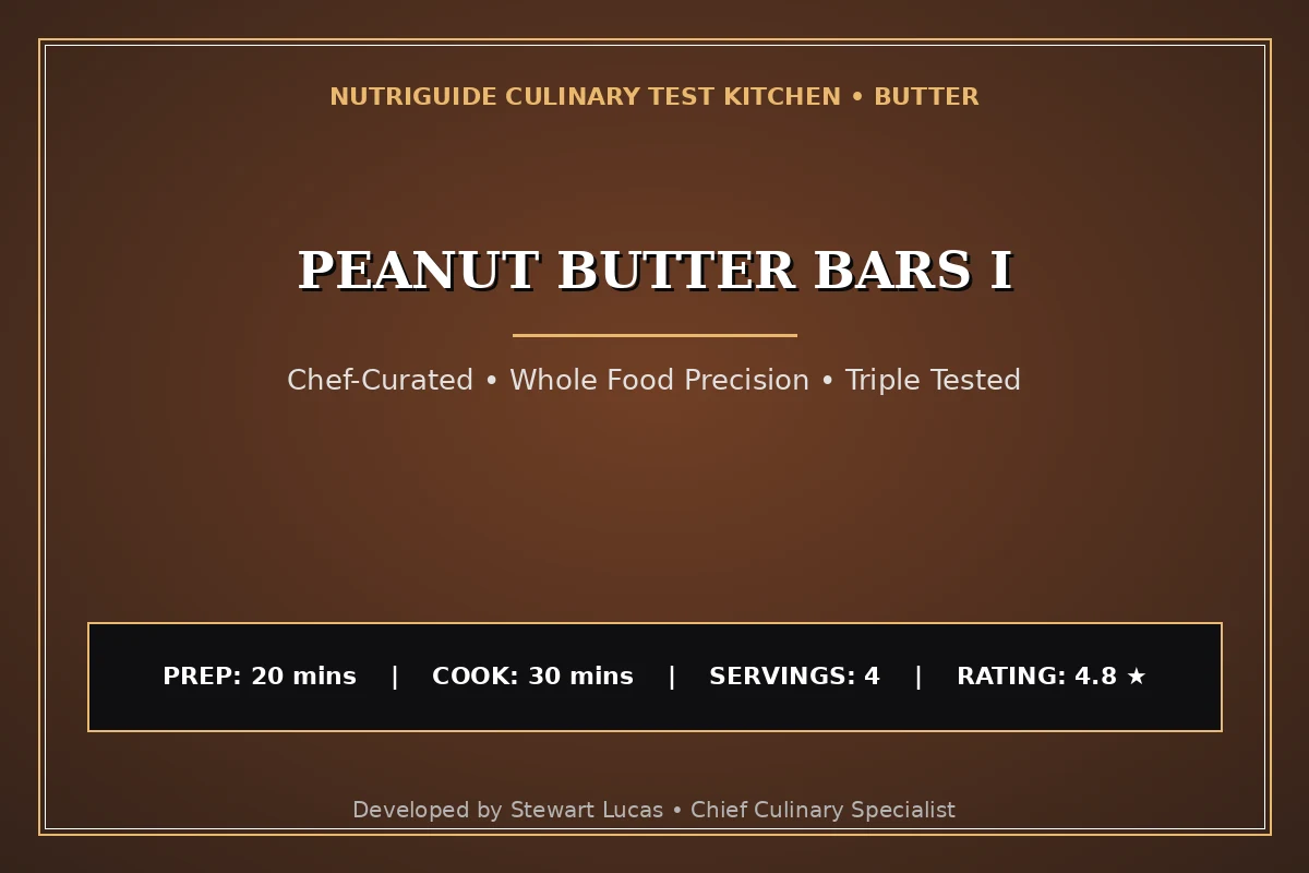 Peanut Butter Bars I