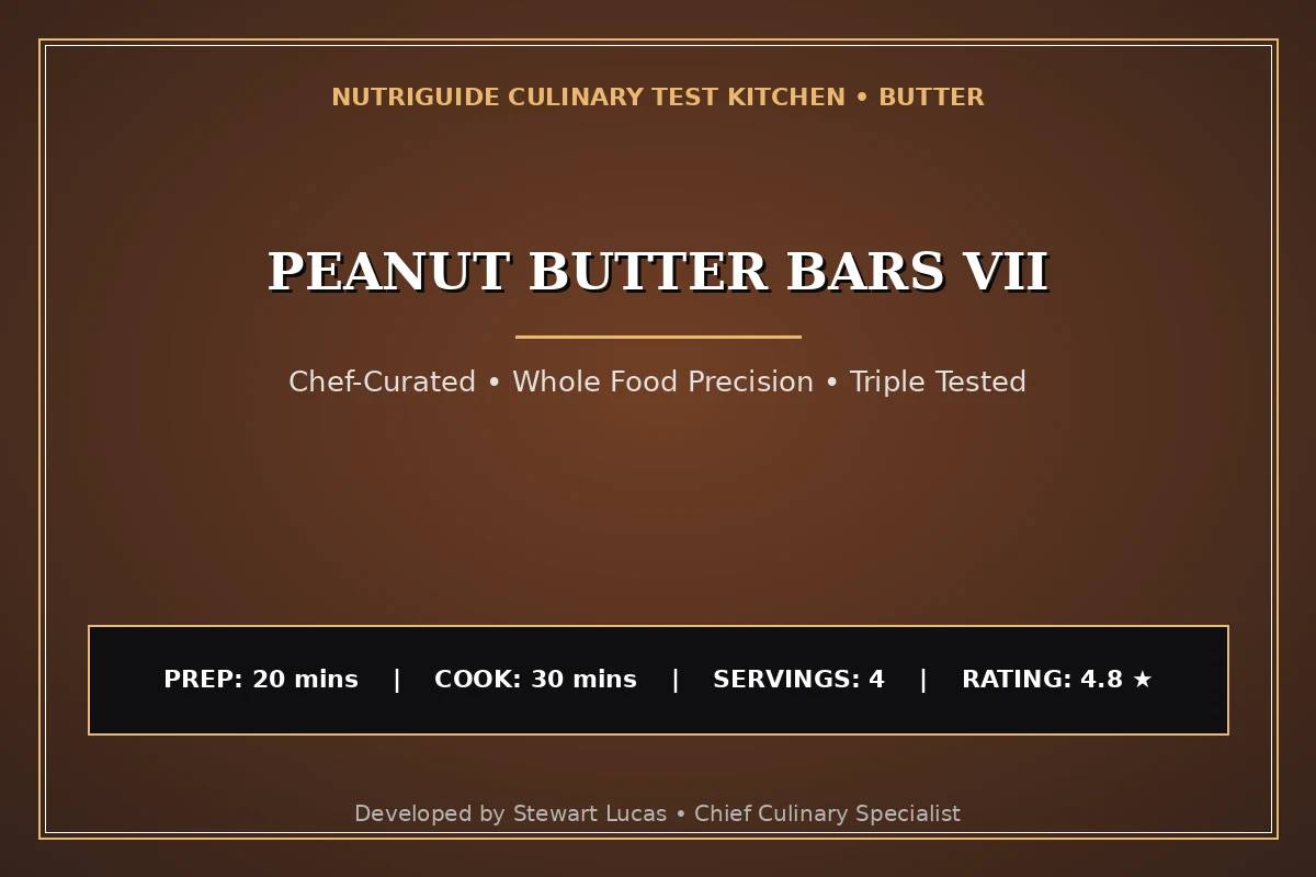 Peanut Butter Bars Vii