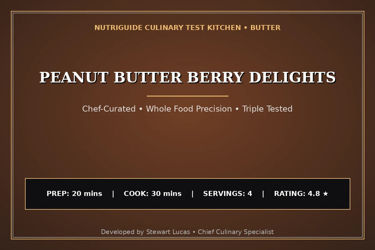 Peanut Butter Berry Delights