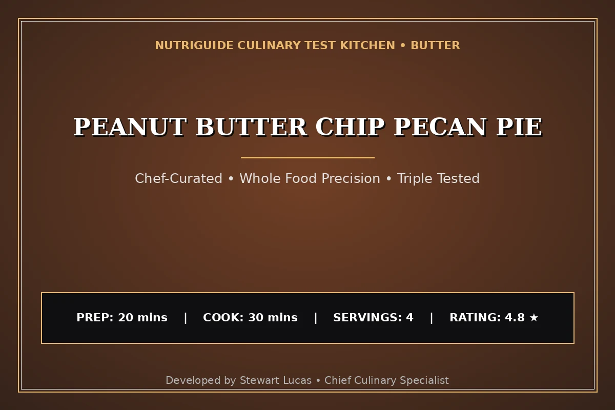 Peanut Butter Chip Pecan Pie