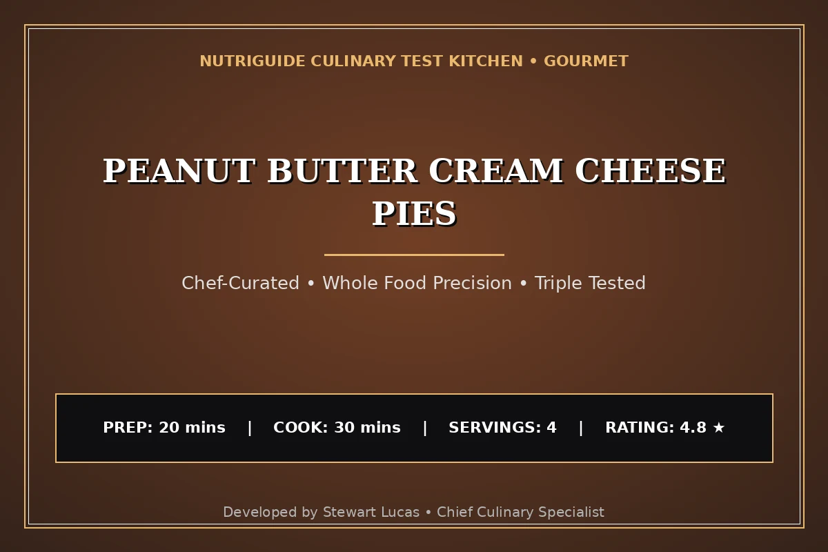 Peanut Butter Cream Cheese Pies