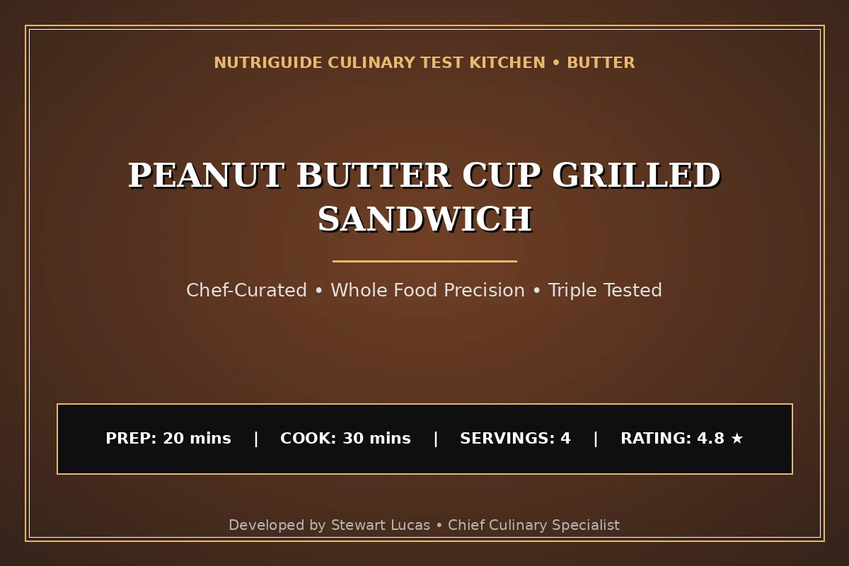 Peanut Butter Cup Grilled Sandwich