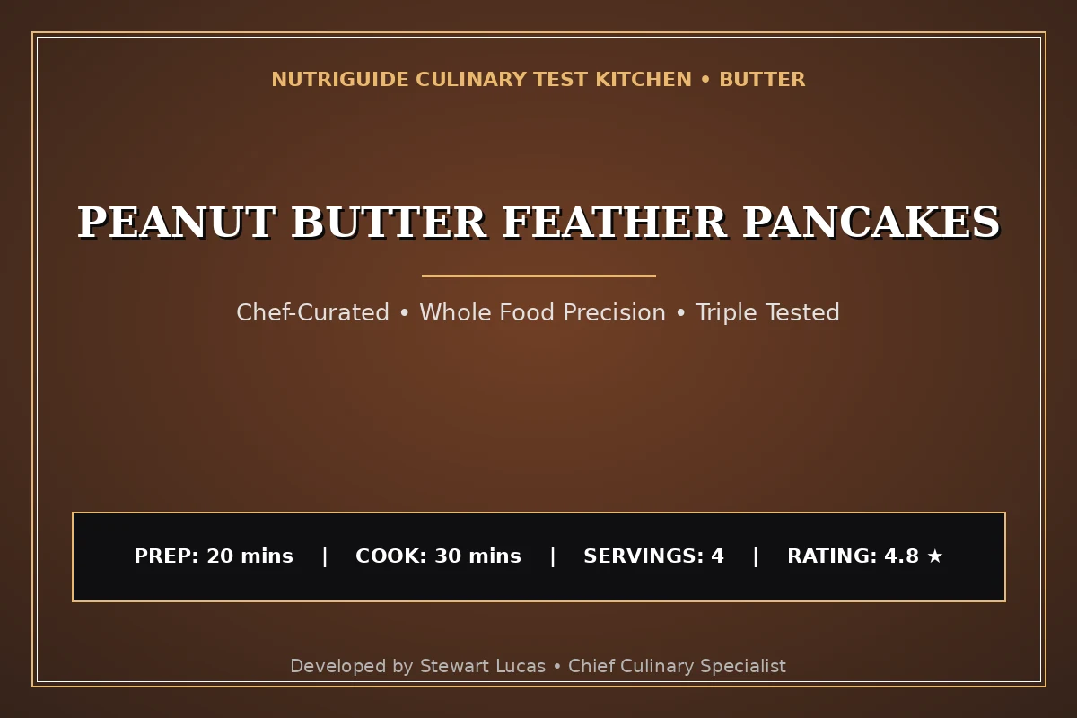 Peanut Butter Feather Pancakes
