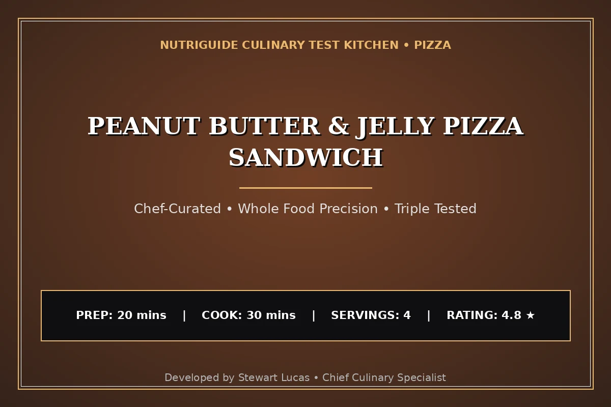 Peanut Butter & Jelly Pizza Sandwich