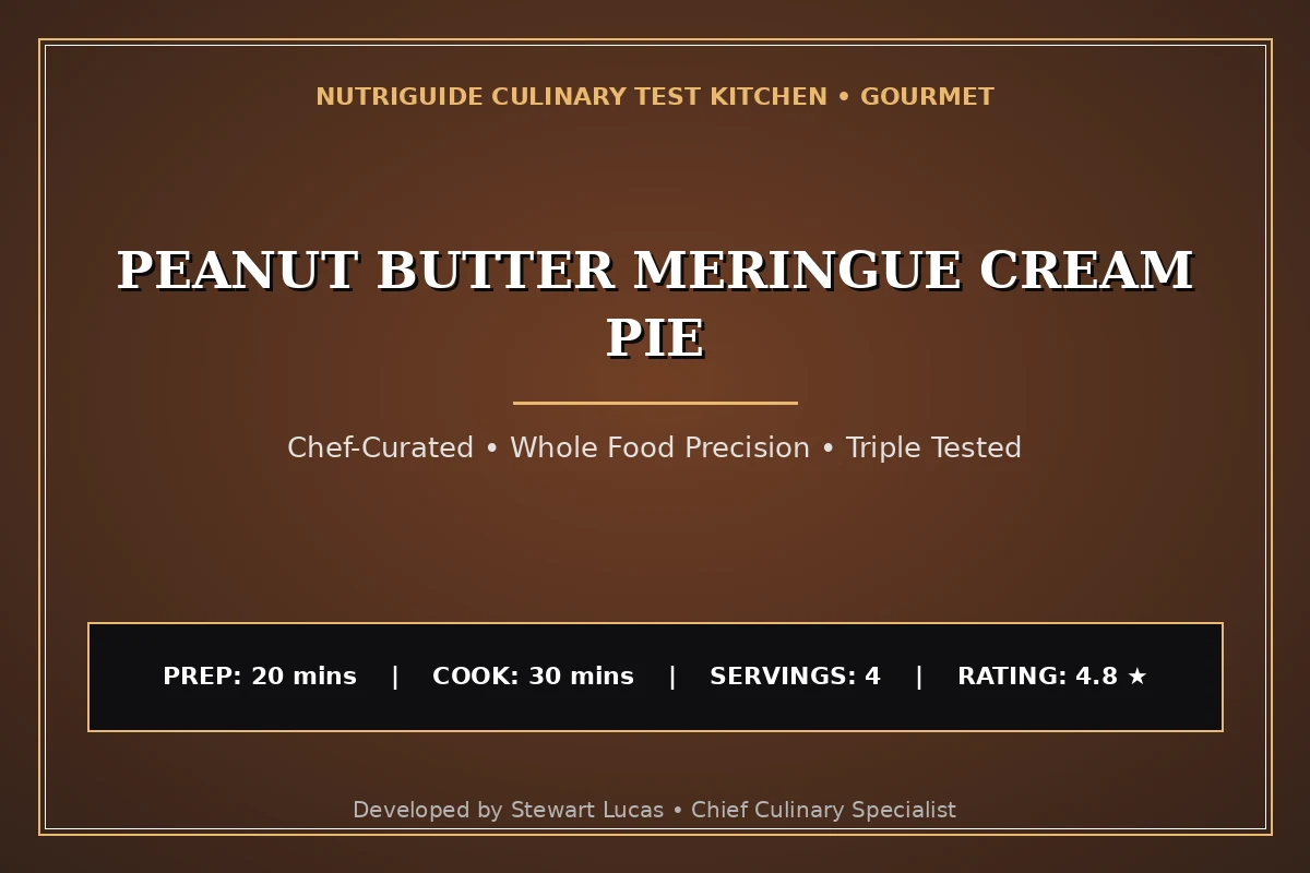 Peanut Butter Meringue Cream Pie