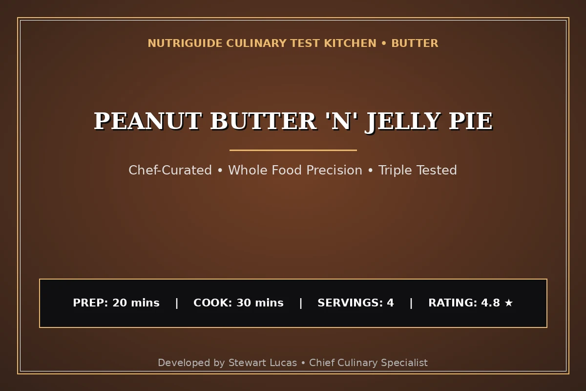 Peanut Butter 'N' Jelly Pie