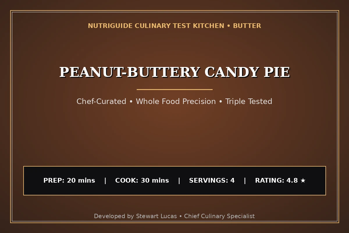 Peanut-Buttery Candy Pie