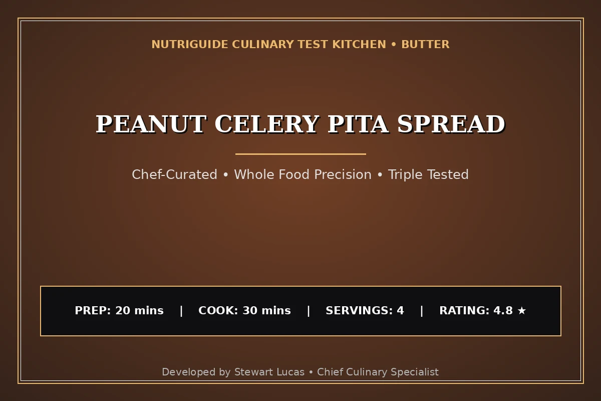 Peanut Celery Pita Spread