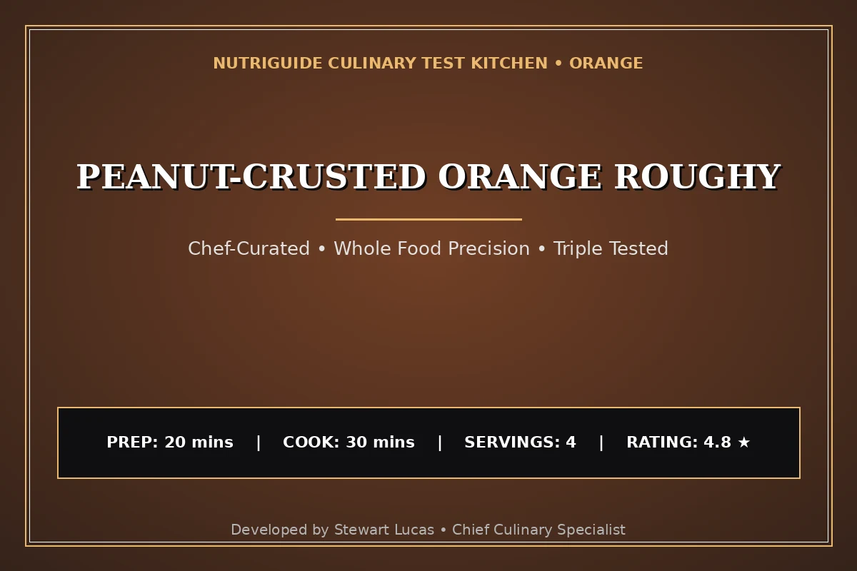 Peanut-Crusted Orange Roughy