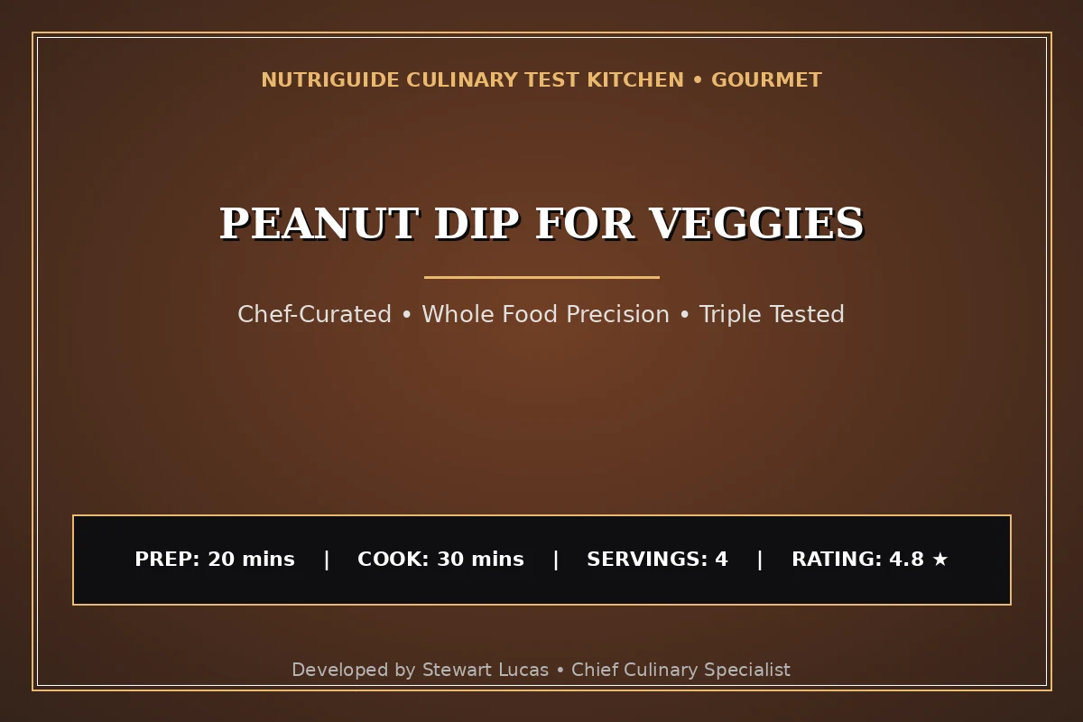 Peanut Dip For Veggies