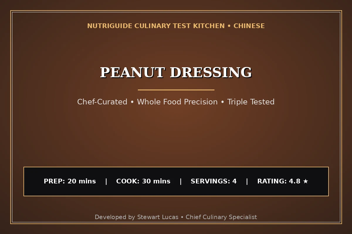 Peanut Dressing