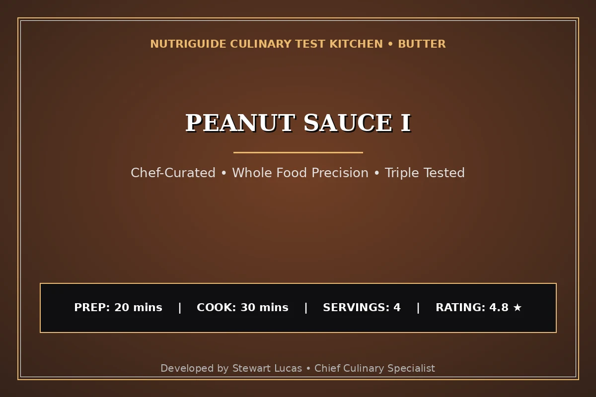 Peanut Sauce I
