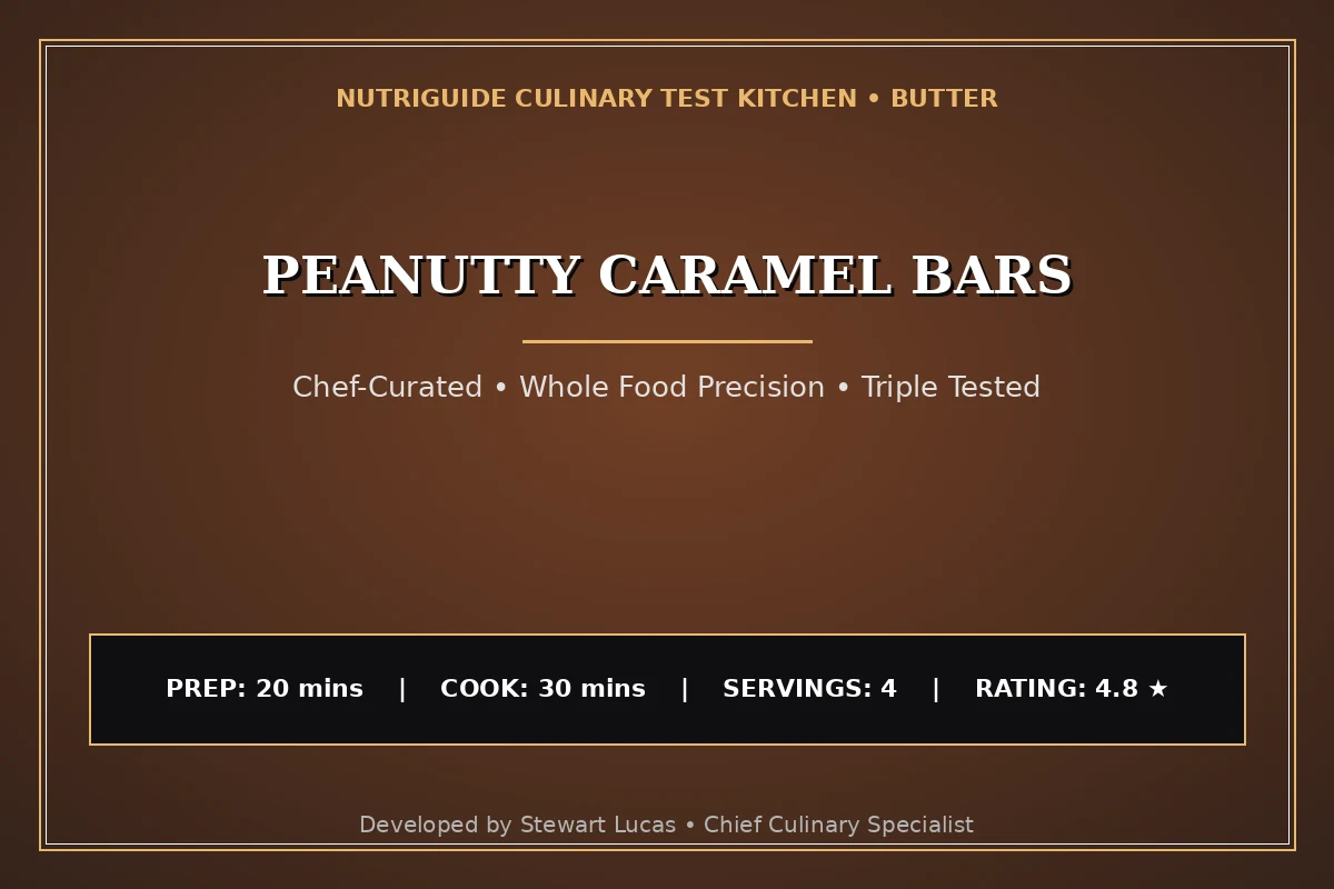 Peanutty Caramel Bars