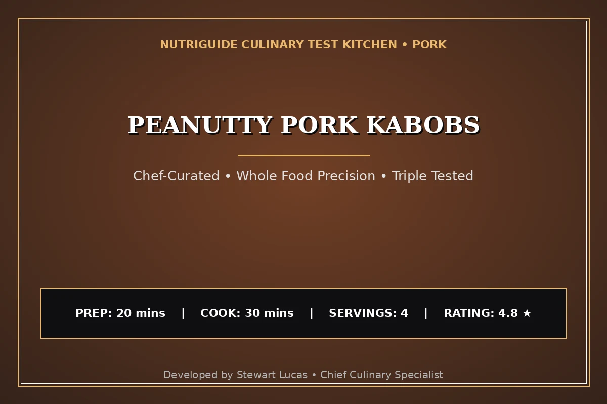Peanutty Pork Kabobs