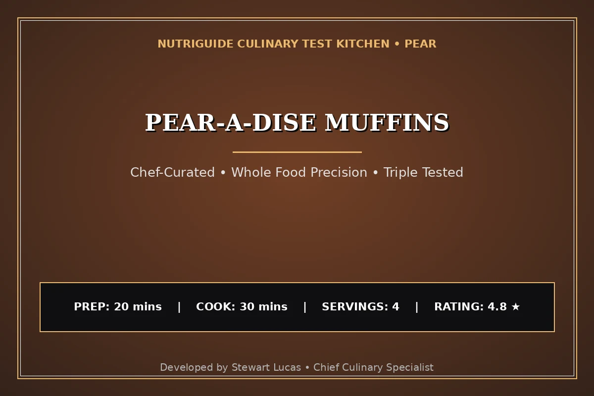 Pear-A-Dise Muffins