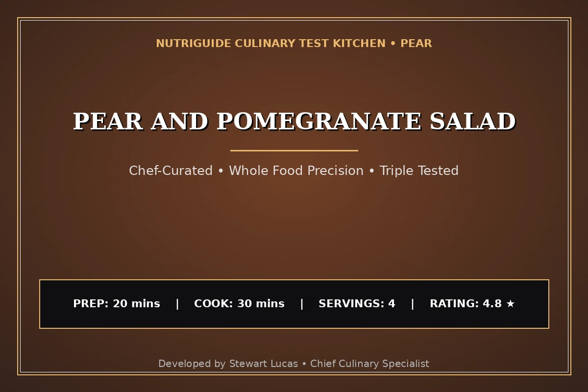 Pear And Pomegranate Salad