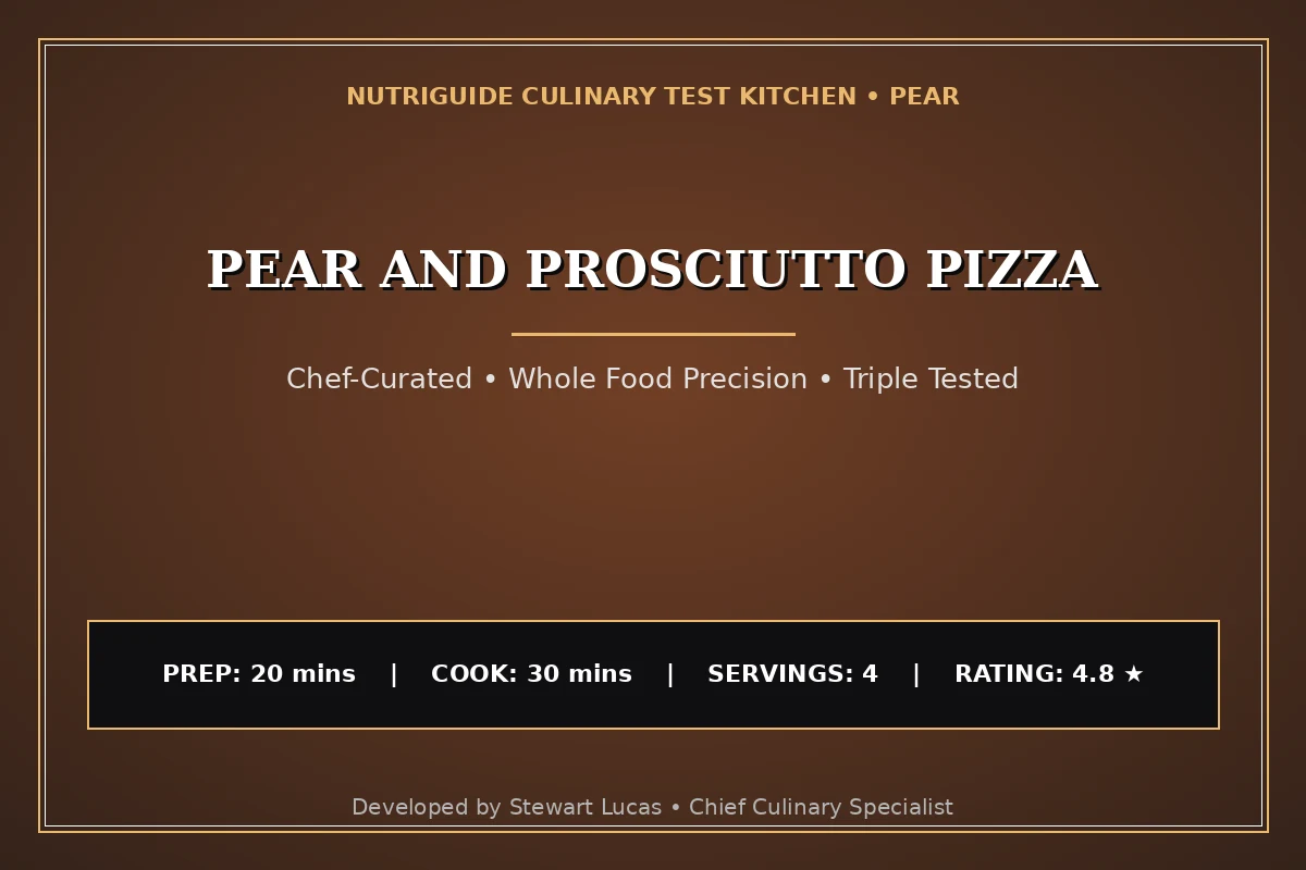 Pear And Prosciutto Pizza