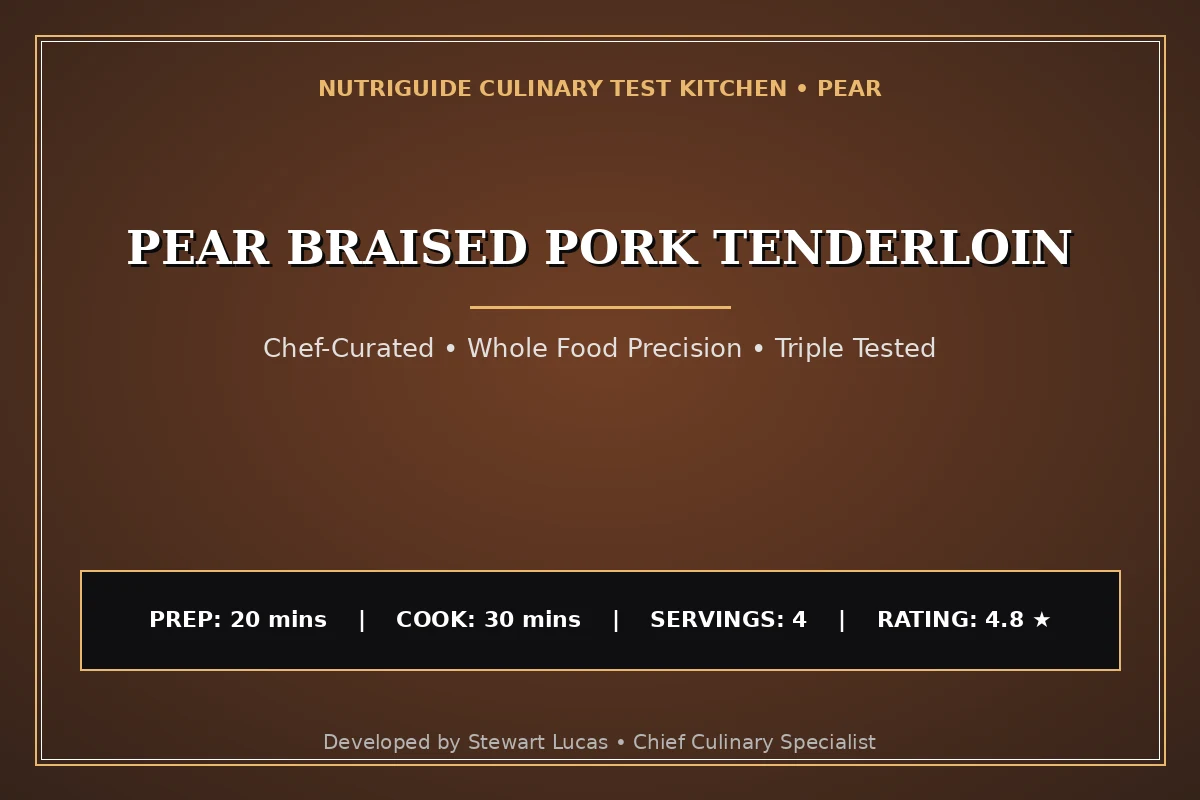 Pear Braised Pork Tenderloin