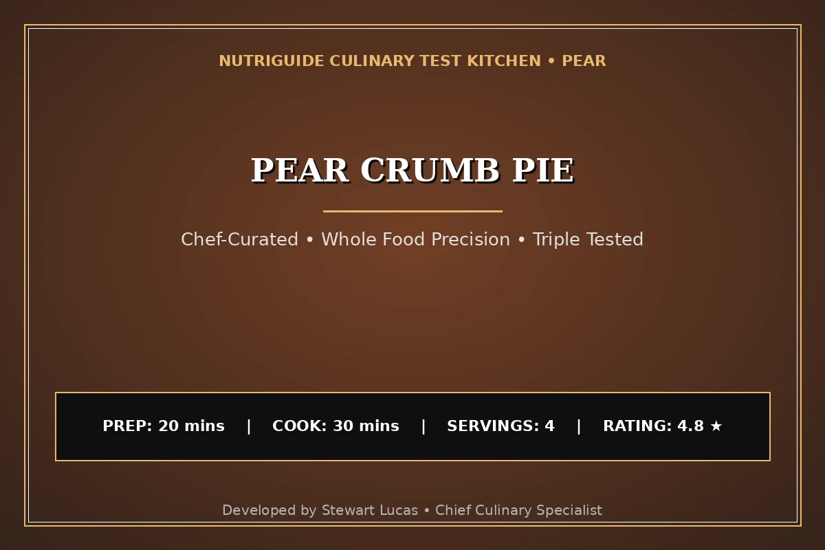 Pear Crumb Pie