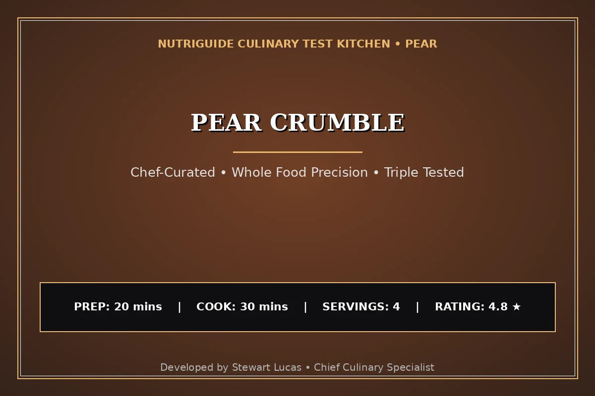 Pear Crumble