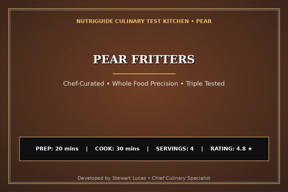 Pear Fritters
