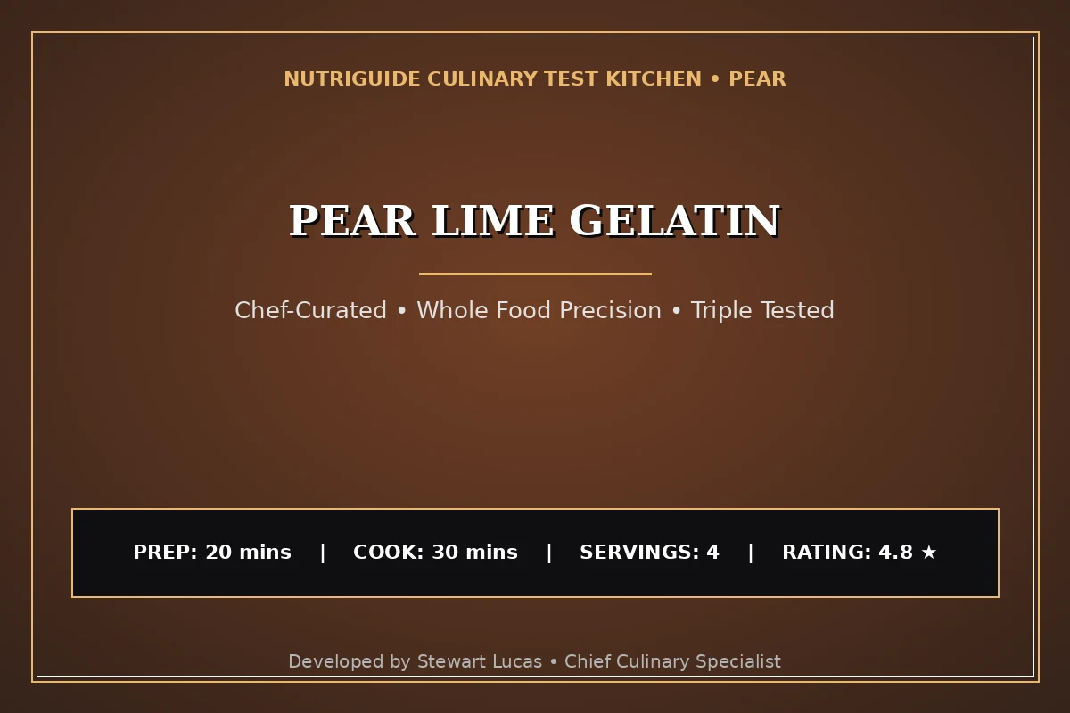 Pear Lime Gelatin