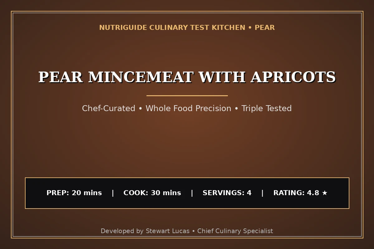 Pear Mincemeat With Apricots