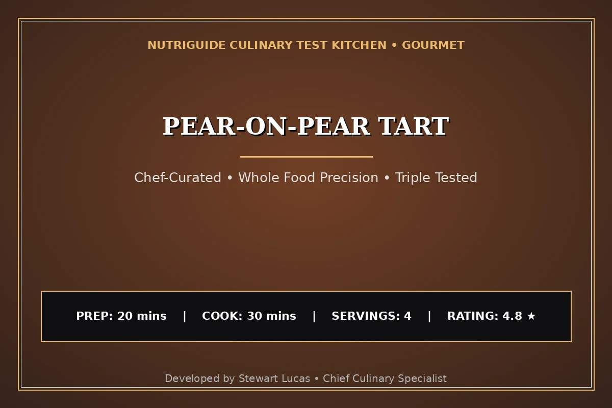 Pear-On-Pear Tart