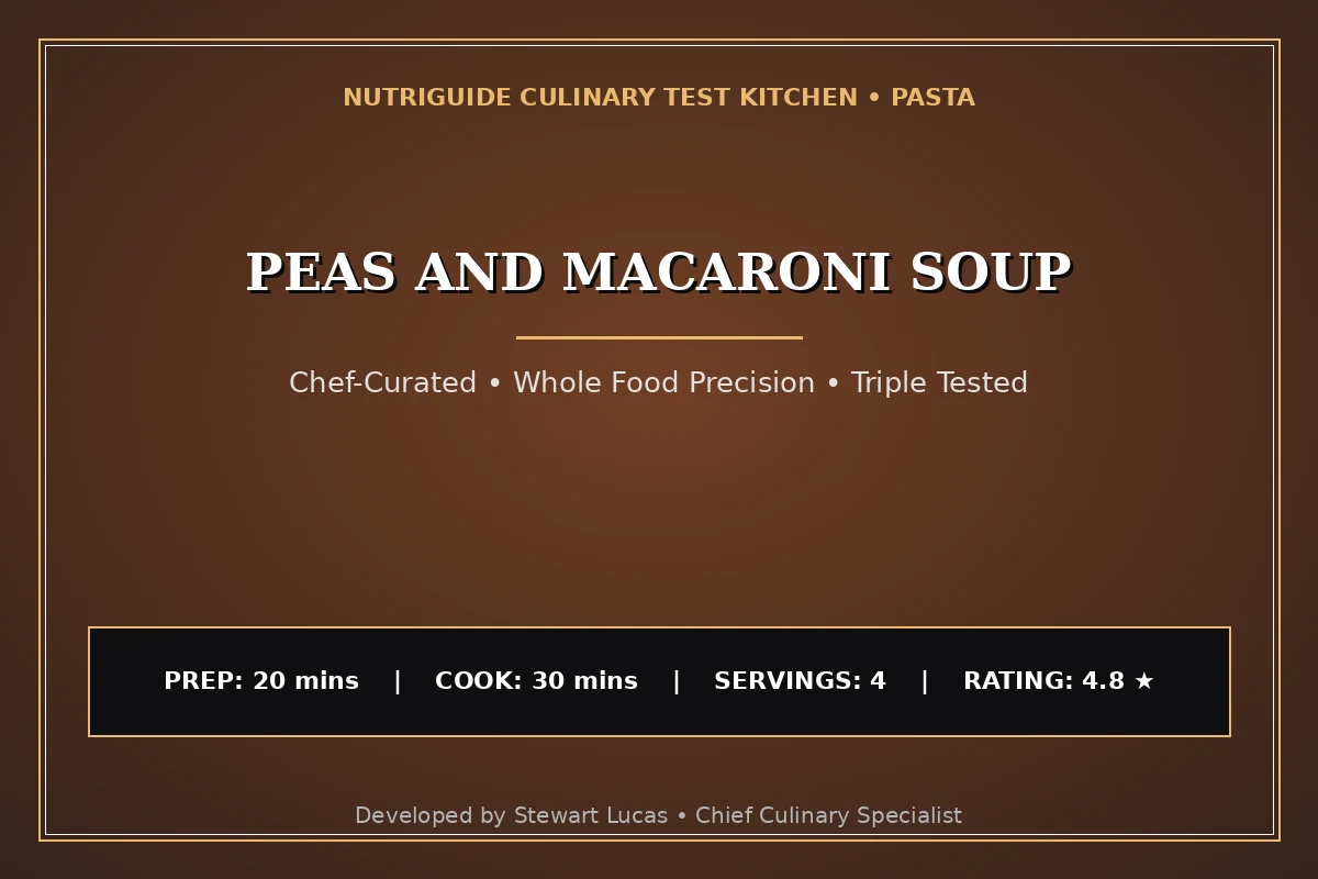 Peas And Macaroni Soup
