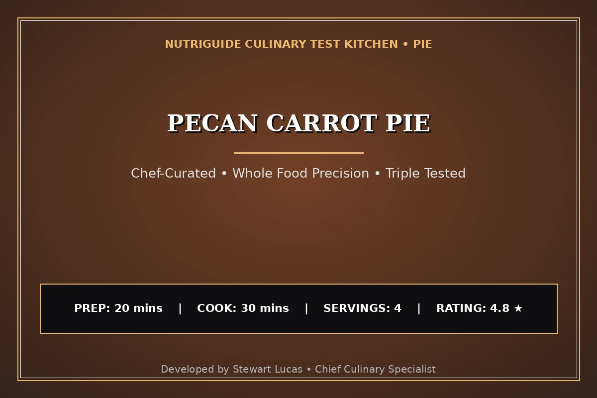Pecan Carrot Pie