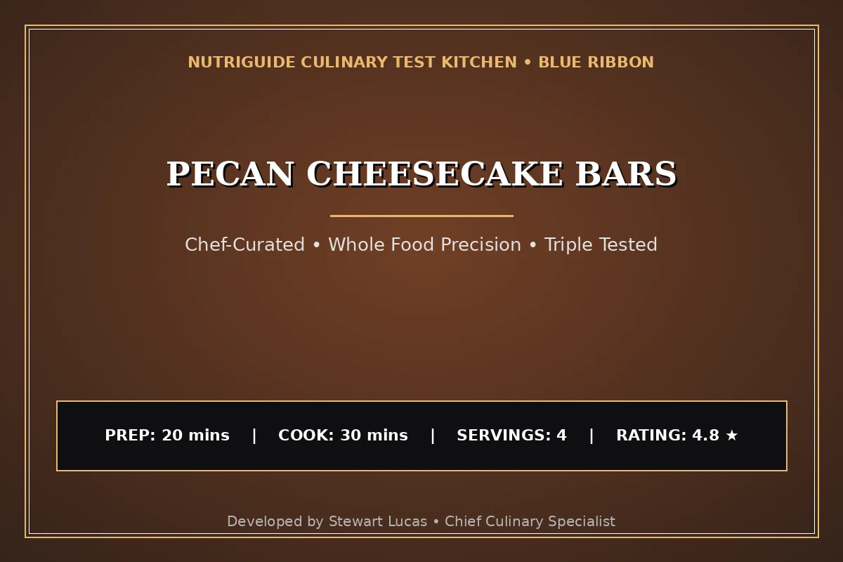 Pecan Cheesecake Bars