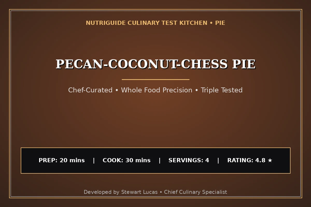Pecan-Coconut-Chess Pie