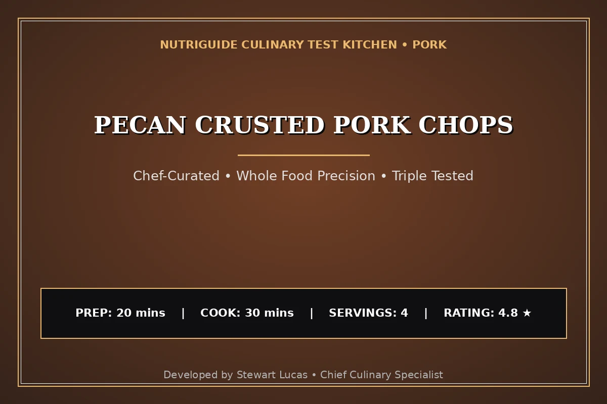 Pecan Crusted Pork Chops