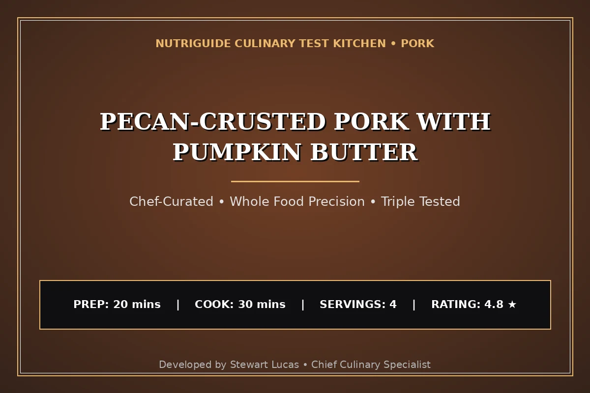 Pecan-Crusted Pork With Pumpkin Butter