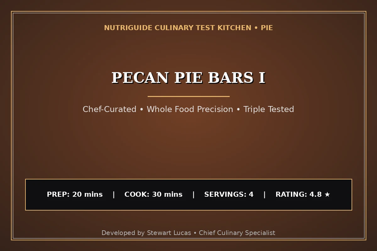 Pecan Pie Bars I
