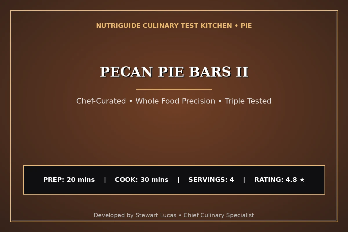 Pecan Pie Bars Ii