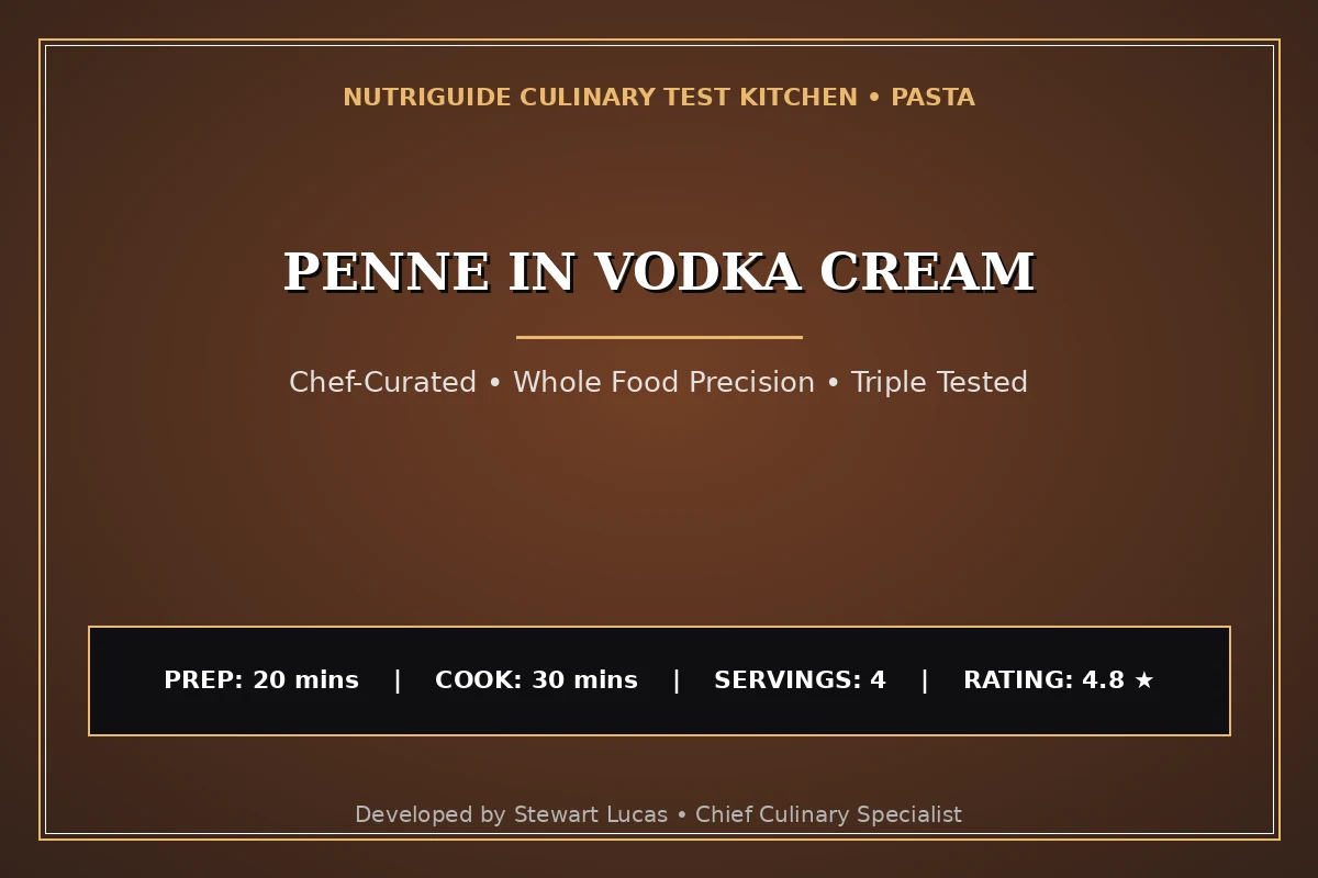 Penne In Vodka Cream